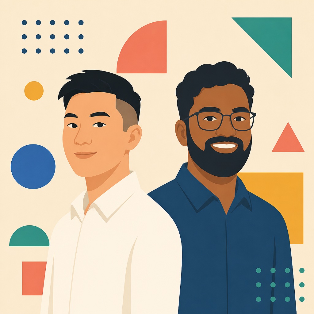 Illustration of DealOwl's two creators
